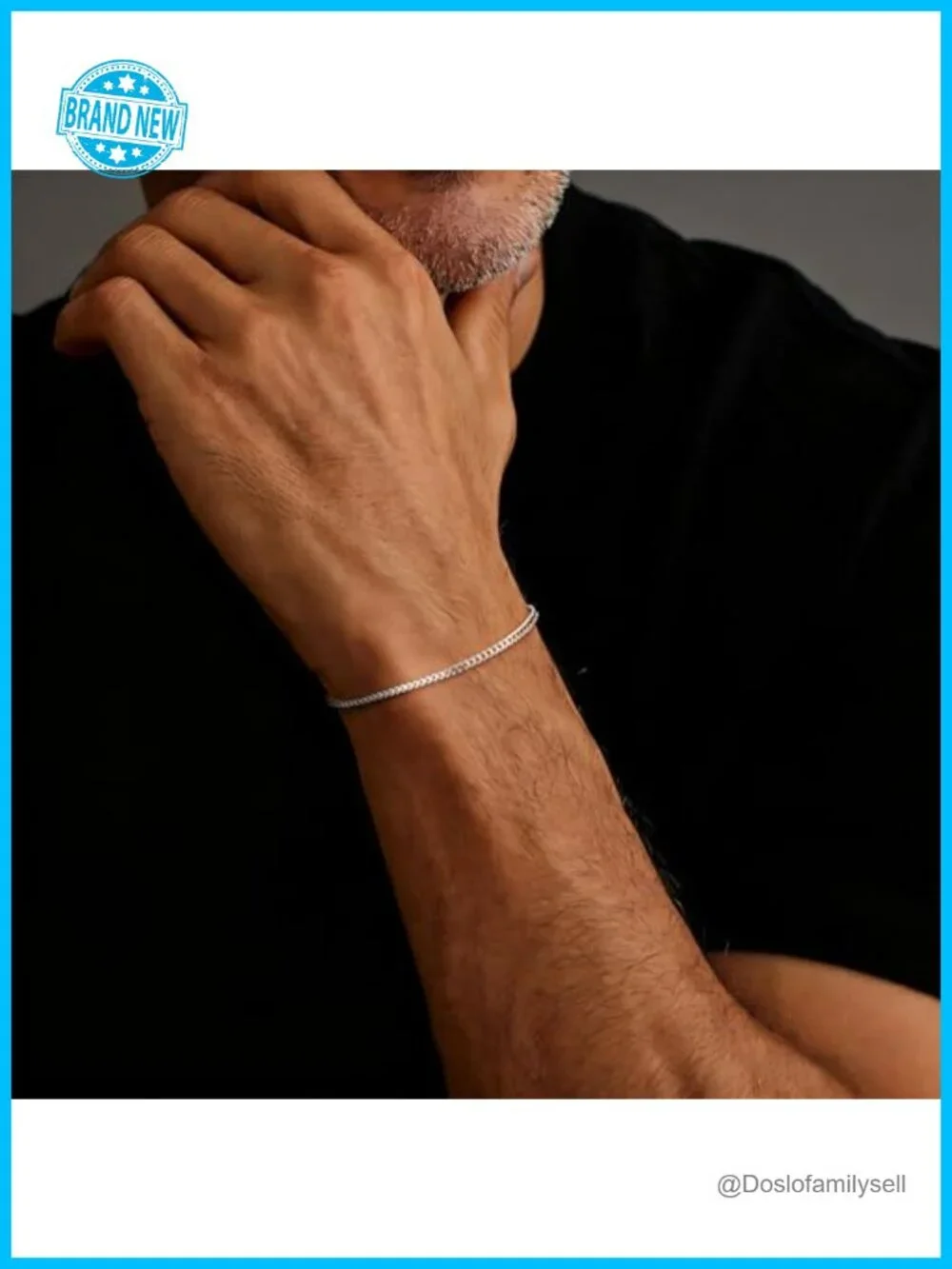 2.5mm Dainty Franco Box Chain Bracelet 925 Sterling Silver Link Bracelet Unisex